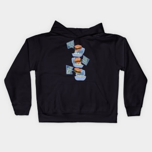 Talking Burger Trio Kids Hoodie